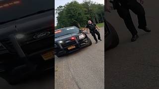 Cop pulls over biker and witnessed his friend crash 😱 ​​⁠​⁠BussinB [upl. by Jonme397]