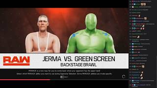 Jermania 2018 Chat Replay  Green Screen vs Jerma Jex Sandler Backstage 1on1 [upl. by Lletnahc]