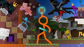 Animation vs Minecraft Shorts Season 1  All Episodes 114 [upl. by Oicnedif]