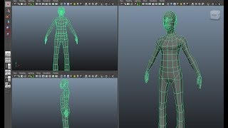 Maya Character modeling tutorial part 1  The Body [upl. by Euqirrne]