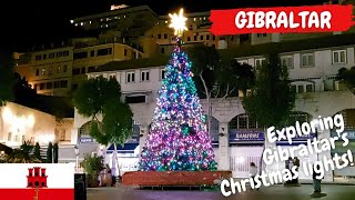 GIBRALTAR  Walking through the city on CHRISTMAS EVE [upl. by Yhtomiht]