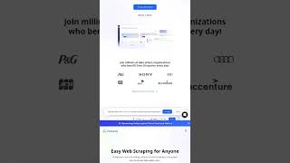 Web Scraping Tool amp Free Web Crawlers  Octoparse shorts [upl. by Ahcrop625]