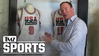 Michael Jordan GameUsed Autographed ‘Dream Team’ Jersey Up For Auction  TMZ Sports [upl. by Esinehc]