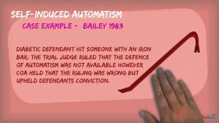 The General Defence of Automatism  A2 Criminal Law [upl. by Adnuahsar]