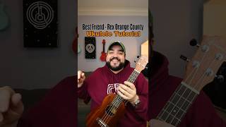 Best Friend by Rex Orange County Ukulele Tutorial shorts [upl. by Hokanson]