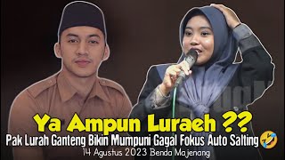 USTADZAH MUMPUNI TERBARU 2023  LURAH GANTENG MENEMANI MUMPUNI SELAMA PENGAJIAN CERAMAH MUMPUNI LUCU [upl. by Ceciley544]