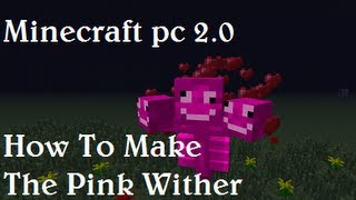 Minecraft pc 20 Is The Pink Wither NOT A April Fools Joke How To Craft [upl. by Gladwin]