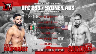 Nasrat Haqparast vs Landon Quinones UFC 293 Fight Breakdown [upl. by Ilzel]