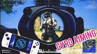 GYRO Aiming Gameplay in ROG Ally PUBG pubgbattlegrounds gyroaiming rogally [upl. by Okiron]