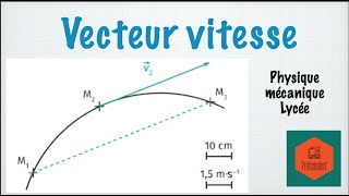 Vecteur vitesse et vitesse instantanée [upl. by Agan]