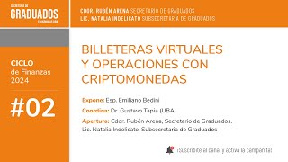 02 Billeteras virtuales y operaciones con criptomonedas  Económicas UBA [upl. by Fronia846]