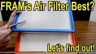 Which Car Air Filter is Best Lets find out Fram KampN Wix Purolator amp AC Delco showdown [upl. by Richer202]