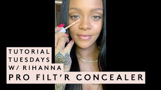 TUTORIAL TUESDAYS WITH RIHANNA CONCEALER TUTORIAL [upl. by Keavy967]