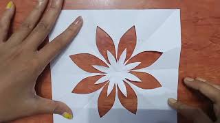 Paper Stencil design । stencil paper cutting। rangoli paper cutting। [upl. by Arotal]