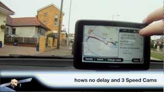 TomTom GO Live 1005 on the road Rerouting [upl. by Aihsoek]