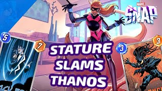 This Stature deck Slams Thanos amp Lockout  Marvel SNAP Gameplay amp Deck Highlight [upl. by Notnilc443]