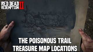 Red Dead Redemption 2  The Poisonous Trail Treasure Map Guide SUPER EASY 2000 [upl. by Hansiain]