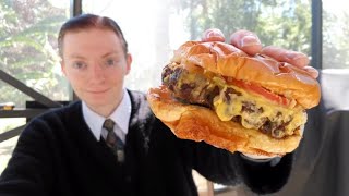 Arbys NEW Deluxe Wagyu Steakhouse Burger Review [upl. by Nowahs787]