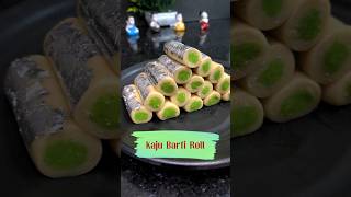 Kaju Roll Sweet Recipe  Instant Cashew recipe  sweetdish shorts ytshorts cooking trending [upl. by Asertal]