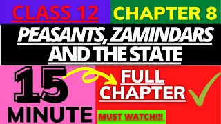 Peasants Zamindars and the State Chapter 8  Class 12History NCERT successmindsetbymridula [upl. by Fidel]