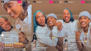 RaySoWavyy amp Lyndeja Double Date On IG Live With Jazz and Crystal  Nique Kianna Jay Instagram 2021 [upl. by Llenoj]