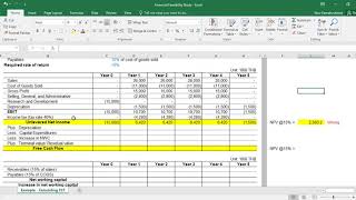 Financial Feasibility Calculation Part 1 [upl. by Ilana]