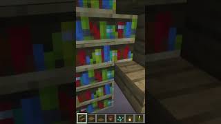 Minecraft Wooden Shelf 📚 minecraft shorts [upl. by Garett385]