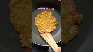 Protein chilla 💪 veg food prakashgonbare7264 paneer besan dish [upl. by Akir]