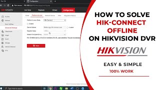 How To Solve HIKVISION OFFLINE Issue  Hikvision OFFLINE to ONLINE [upl. by Maurits29]