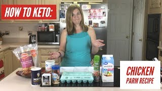 KETOFriendly Meals For Beginners Low Carb Chicken Parmesan Recipe  Delicious Quick And EASY [upl. by Gil]