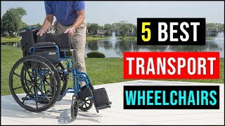 Best Transport Wheelchair 2024  Top 5 Best Transport Wheelchairs 2024 [upl. by Orazal]