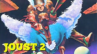 Joust 2 Survival of the Fittest  1986 Arcade Version  Gameplay Only [upl. by Bentlee]