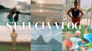 STLUCIA TRAVEL VLOG  Sandals Regency La Toc in StLucia  Riah Elena [upl. by Worthington717]