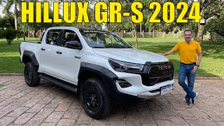 Avaliação Toyota Hilux GRS 2024  o que a versão quotesportivaquot traz de diferente [upl. by Lennad102]