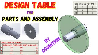 Design Table for Parts amp Assembly in Solidworks  Configurations in Solidworks  COGNITION [upl. by Zachery525]