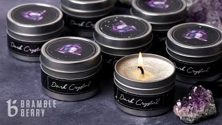 How to Make Dark Crystal Candles  Bramble Berry DIY Kit [upl. by Rennold239]