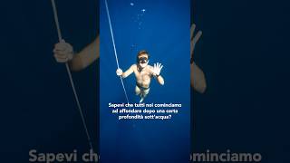 Qualche dettaglio in più nel primo commento 👇🏻 freediving scienceexperiment fisica underwater [upl. by Tannie262]