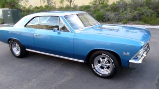 1966 Chevelle 396 Marina Blue Stunning [upl. by Ahsemat189]