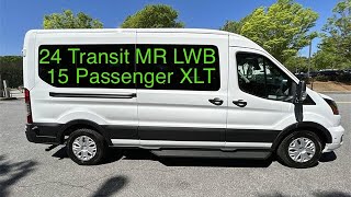 Sold NEW 2024 Transit XLT Medium Roof 15 Passenger [upl. by Yeldahc]