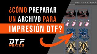 💥¿Cómo preparar un archivo para IMPRESIÓN DTF 📁  DTFMEXICOMX [upl. by Ellicott]