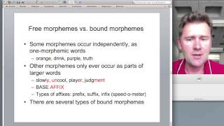 Words and morphemes [upl. by Lyontine]