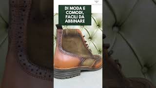 Scarpe alte bicolore da uomo [upl. by Myca]