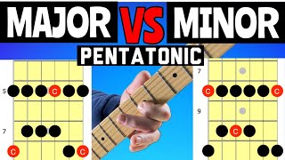 HOW TO USE The Major And Minor Pentatonic Scales Guitar [upl. by Adnaluy]