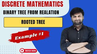 Binary Tree from RelationDraw Rooted Tree in Discrete Mathematics Example 1 [upl. by Reifnnej]