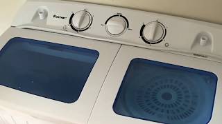 PORTABLE COMPACT TWIN TUB WASHING MACHINE  REVIEW amp DEMO [upl. by Macmahon]