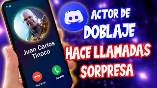 ACTOR DE DOBLAJE de THANOS hace llamadas SORPRESA a mis suscriptores Juan Carlos Tinoco [upl. by Mcfarland804]