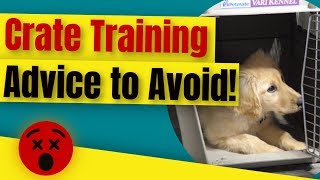 Crate Training A Puppy  Crate Training Advice to Avoid 😲 [upl. by Neehs]