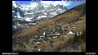 Torrent  Leukerbad Albinen webcam time lapse 20102011 [upl. by Till444]