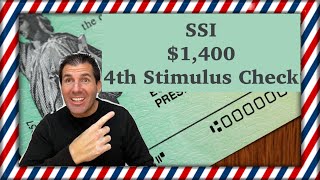 SSI 1400 4th Stimulus Check Update  Supplemental Security Income [upl. by Yrrehc]