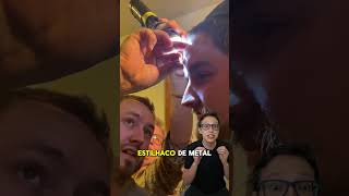 Retirando Metal da Testa com Imã 😱🧲medcina medico enfermagem saude enfermeiro enfermagem ima [upl. by Marve]